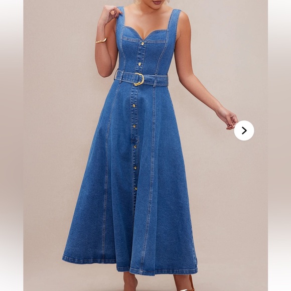 Spring 🌺 NWT HOUSE OF HARLOW MIDI DENIM DRESS 6
🚨 My prices are firm no discount - Picture 3 of 12